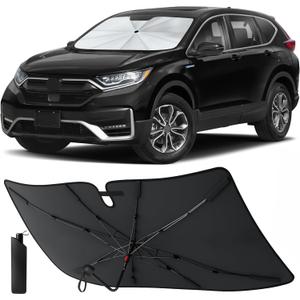 EcoNour Umbrella Foldable Windshield Sun Shade Fit for 2017-2020 2021 2022 Honda CRV Sunshade, Front Car Window Shades Sun Visor, UV Protection, Heat Blocker, Car Accessories