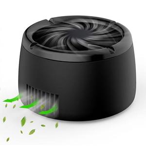 Multifunctional Smokeless Ashtray, Ashtrays for Smokers Indoor, USB Rechargeable Smoke Eater Air Purifier Home Office Car Round, Modern