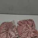 2 Pcs Red White Buffalo Plaid Wreath Bow 19.6'' x 11.8'' Wreath Sash for Front Door Christmas Party Yard Doorway Indoor Outdoor Hanging Wall Decoration