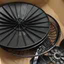 Lasko Oscillating Cyclone Pedestal Fan, Adjustable Height, Timer, Remote Control, 3 Speeds, for Bedroom, Living Room, Home Office, 18", Black, 1843