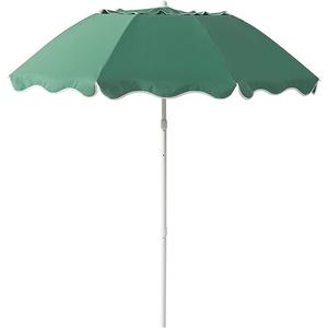 DEER LAND

7.2FT Patio Beach Umbrella, Adjustable Height and Tilt Design, UPF 50+ Sun Protection with Silver Coating, Wind-Resistant Fiberglass Ribs, Portable 2-Fold Design, Includes Carry Bag, Base Not Included