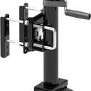 6-inch Dual Wheels Trailer Jack, 13" Vertical Movement, 1500 lbs, for RV, Boat, Trailer and More, Black