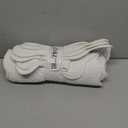 HOMBYS Quilted Placemats Set of 6 Washable-13x18 inches Rectangular Placemats for Kitchen Table-100% Cotton Fabric Rectangular Table Mats, (Pure White)