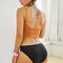 FINETOO 6 Pack Womens Seamless Hipster Underwear No Show Panties Invisibles Briefs Soft Stretch Bikini Underwears (Black), M