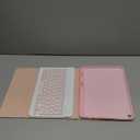 Keyboard Case for Amazon Fire HD 10/10 Plus 10.1 inch, Detachable Keyboard with Type-C Charging Port Cover (Pink+Pink)