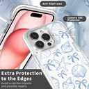 DAIZAG Case for iPhone 13 Pro Max, [Compatible with MagSafe],Phone Case for Women Girls Magnetic Clear Cover,Blue Seashell Bow