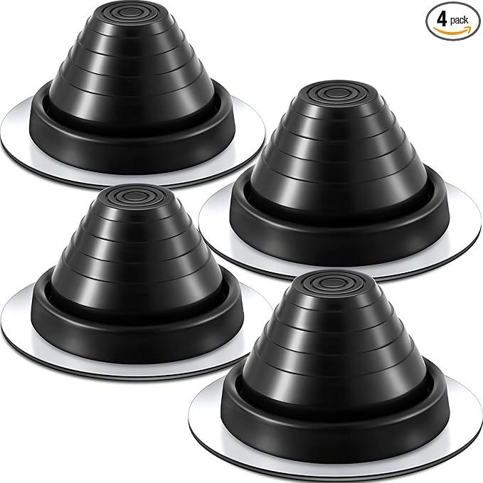 4 Pcs #3 Metal Roof Pipe Flashing Vent Boot for Od 1/4 to 5 Epdm Flexible Roofing Jack, 7-3/4 Inch in Base Diameter(2 Pcs, Pipe Od 1/4" to 5", 7-3/4 Inch in Base Diameter)