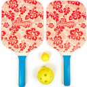 Swimways Hydro Paddle & Pickleball Set, Pickleball Paddles and Balls for Pool, Lake and Beach Games, Outdoor Toys for Kids and Adults Aged 5 & Up