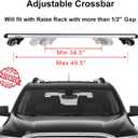Stay There Car Roof Rack Cross Bars 56Aero Thick Aluminum Universal Crossbars Roof Rack Adjustable Roof Cross Bars, Fits Most Vehicles with Existing Raised Side Rails with Gap- 200 lbs Load Capacity