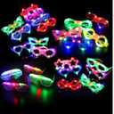 120 Pack Light Up Glasses, LED Glasses 10 Neon Color Led Glasses, Shutter Shades Glow Stick Sunglasses, Neon Party Supplies for Kids Adults Birthday Wedding New Year Glow Toys Cosplay Christmas