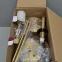 Boho Battery Operated Wall Sconce Set of 2, Gold Wireless Rechargeable Wall Lights with Rattan Shade, 12 RGB and 3CCT Dimmable Cordless Wall Lamps with Remote for Bedroom Living Room