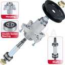 GELASKA 2 Pack Pre-Greased 918-0624b Spindle Assembly with 756-04129 Idler Pulley 954-04060C Belt Replaces 918-0624B, 618-0624, 618-0659, 918-0624A for MTD LT542G, LT 542H, LT942H Mis Tool