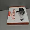 Vitoler Pro Chicken Shredder Tool, 108 Chicken Breast Shredder Tool Twist,Chicken Grinder withTransparent Lid,Ergonomic Handle,Non-Slip,Meat Shredder for Shredding Chicken Breast, Pork and Beef (black)