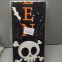 Halloween Porch Decor Outdoor Halloween Decorations Wooden Skull Porch Sign Door Decorations Indoor Outside Welcome Sign for Front Door 46.8 Inch