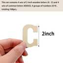 Wooden Letters for Crafts, 2 Inch Unfinished Capital Wooden Alphabet Letters&Numbers Wood Letters for DIY Painting Arts Home Decorations Spelling Learning(168Pcs)