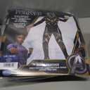 Marvel Black Panther Official Youth Halloween Costume - Premium Quality Padded Jumpsuit with Plastic Mask (L)