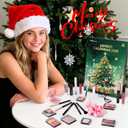 Makeup Advent Calendar 2025, 24 Days Christmas Beauty Countdown Calendar Makeup Set for Adult Women & Teen Girls, Ideal Xmas Holiday Surprise Gifts for Women