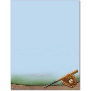 Baseball Stationary Paper - 80 Sheets - Great For Sports Events, Camps, and Parties