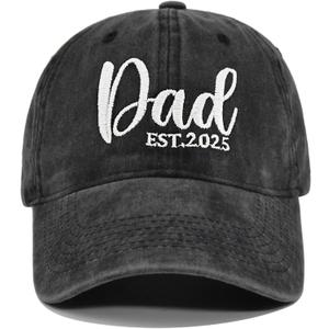 Mr and Mrs Hat, Wedding Gifts for Bridal Shower Bachelorette Party Engagement Honeymoon, Adjustable Hat for Couples (Black)