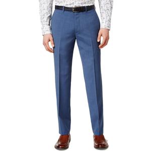 Mens Wool Slim Fit Dress Pants Blue, 32 RG