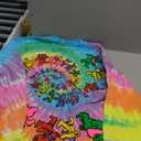 Liquid Blue Men's Spiral Bears Tie Dye Long Sleeve T-Shirt Large