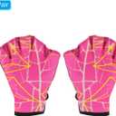 PATIKIL Swimming Aquatic Gloves, Webbed Swim Gloves Printing Water Resistance Training Accessories for Swimming and Diving