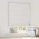 LazBlinds No Drill Cordless Roman Shades, 37'' W x 64'' H, Off White | Easy to Install, Light Blocking & Heat Insulating, Perfect for Bedrooms & Kids' Rooms