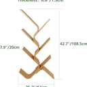 6-Tier Floor Bamboo Tree Bookshelf, Modern Standing Bookcase Office Book Storage Creative Curved Rack Organizer Shelves, Book Shelf Space Saver for Home Living Room Corner Bedroom, 6-tier Tree Shaped