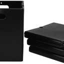 4 Packs Collapsible Storage Cube, Plastic Foldable Cube Bins, Black