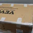 VEVOR Utility Service Cart, 2 Shelf 550LBS Heavy Duty Plastic Rolling Utility Cart, Medium Lipped Shelf, 360 Swivel Wheels, Ergonomic Storage Handle for Warehouse Garage, Black