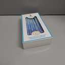 The Dreidel Company Hanukkah Candles Multi Blue Hued Frosted Deluxe Tapered Candles 1-Hour Burn Time 45 Candles for All Eight Nights of Chanukah (Single)