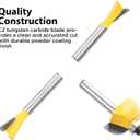 Router Bits Sets of 35B Pieces 1/4 Shank Router Bit Set T Shape Wood Milling Cutter