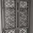 MYPET North States Paws Portable Pet Gate: 26-40" Wide. Pressure Mount. No Tools Needed. Made in USA, 23" Tall, Expandable, Durable Dog Gates for Doorways, Fieldstone Gray