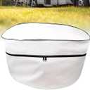 RV Propane Tank Cover, Camper Propane Tank Cover Double 20lb, for Travel Trailer (White)
