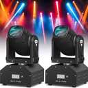 DJ Lights Moving Head U`King Mini LED Moving Head Light RGBW Stage Lighting Beam Spot Lights by DMX 512 Sound Activated Control for Wedding Disco Party Indoor Christmas and Halloween(Set of 2)