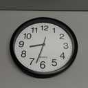 Bernhard Products Black Wall Clock Silent Non Ticking 10 Inch Bold Quality Quartz Battery Operated Round Easy to Read Home/Kitchen/Office/Classroom/School Clocks, Sweep Movement