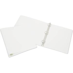 3-Ring Flexible Poly Binder - 12" Capacity - White