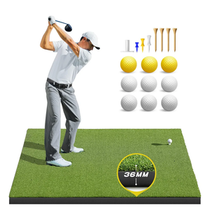 Bltend Golf Mat: 5x4ft & 5x5ft Heavy-Duty Golf Hitting Mats Practice Outdoor/Indoor, Elite Dense Artificial Turf Matt Training Aid for Backyard/Garage/Driving Range/Simulators
