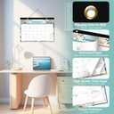 10 x 2026 Desk Calendar, Monthly Desk Pad Calendar, Jan 2026 - Jun 2027, Large Size 17"x12" Table Planner with Protect Paper, Stickers, Office Supplies and Desk Accessories for Women