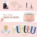 KeShi Waxing Kit, Painless Hair Removal Wax Warmer with 6 Bags Hard WaxBeans for Full Body, Legs, Face, Eyebrows & Bikini Ideal for Both Women & Men(Blush)