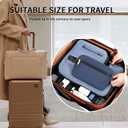 2 x XQXA Toiletry Bag for Men, Hanging Dopp Kit Water Resistant Travel makeup Bag for women, Mens Travel Bag Shaving Bag for Toiletries Accessories (01-Navy Blue)