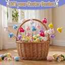 Suncalla 24 Pcs Easter Bunny Picks Easter Plush Bunny Table Decorations 9 Inch Plush Rabbit Branches Decorative Picks for Home Vase Filler Table Centerpieces Easter's Party Decor