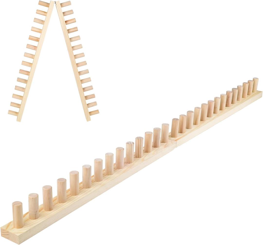 QWM Chunky Blankets Loom Knitting Looms Long Installation Free and Adjustable Foldable Portable Extra Loom Large 38,48,60, 72,84,96 Inch (48inch)