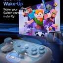 EasySMX S10 Controller for Switch 2/ Switch/PC-One Key Wake-up, TMR Anti-Drift Joystick, Mechanical Buttons, 6 Axis Gyro, Bluetooth Switch Controller with RGB & Swappable D-Pad