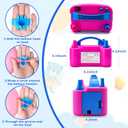 Balloon Pump Electric with Dual Nozzles & Tying Tool - Portable Inflator for Party Balloons, Gender Reveal, Baby Shower, Holidays