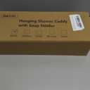 ODesign 3 Tier Height-Adjustable Shower Caddy Hanging Hanger Anti-Swing-Over The Shower Head Caddy-Shower Storage Organizer Bathroom Shelves Basket Shower Caddies-Black,11.9" x 4.84" x 36.2"