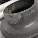 Clorox Toilet Plunger with Hideaway Caddy, Set of 2  for Bathroom Organization and Storage, Bathroom Accessories, Toilet Unclogger, with Holder, White