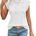 AGWISH Women's Casual Sleeveless Loose Lace Tank Tops Comfy Summer Blouses , Extra Large 