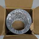 TEAIERXY 4 Inch 8FT Dryer Vent Hose,Flexible Insulated Air Ducting,Vent Hose PVC Aluminum Foil with 2 Clamps for HVAC Ventilation(Grey)