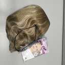 Eawwii Ash Blonde Mix Platinum Short Wavy Wig for Women Lace Hairline Bob Style Synthetic Heat Resistant - Natural Appearance for Everyday Hairstyle 14 Inch